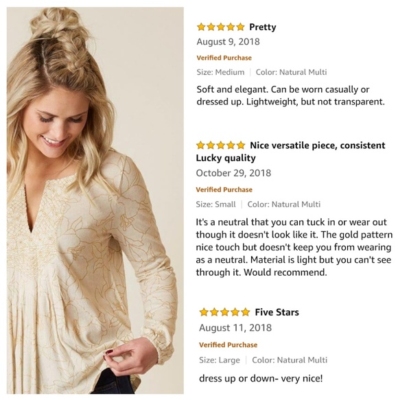 *Moved to @Foxtail90* LUCKY BRAND Top - Picture 2 of 4